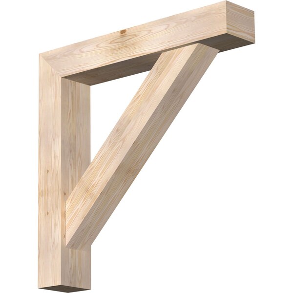 Ekena Millwork Traditional Craftsman Smooth Bracket w/ Offset Brace, Douglas Fir, 7 1/2"W x 42"D x 42"H BKT0806X42X42TRA04SDF - main
